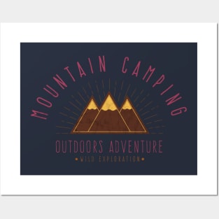 Camping adventures t-shirt | Wild exploration design Posters and Art